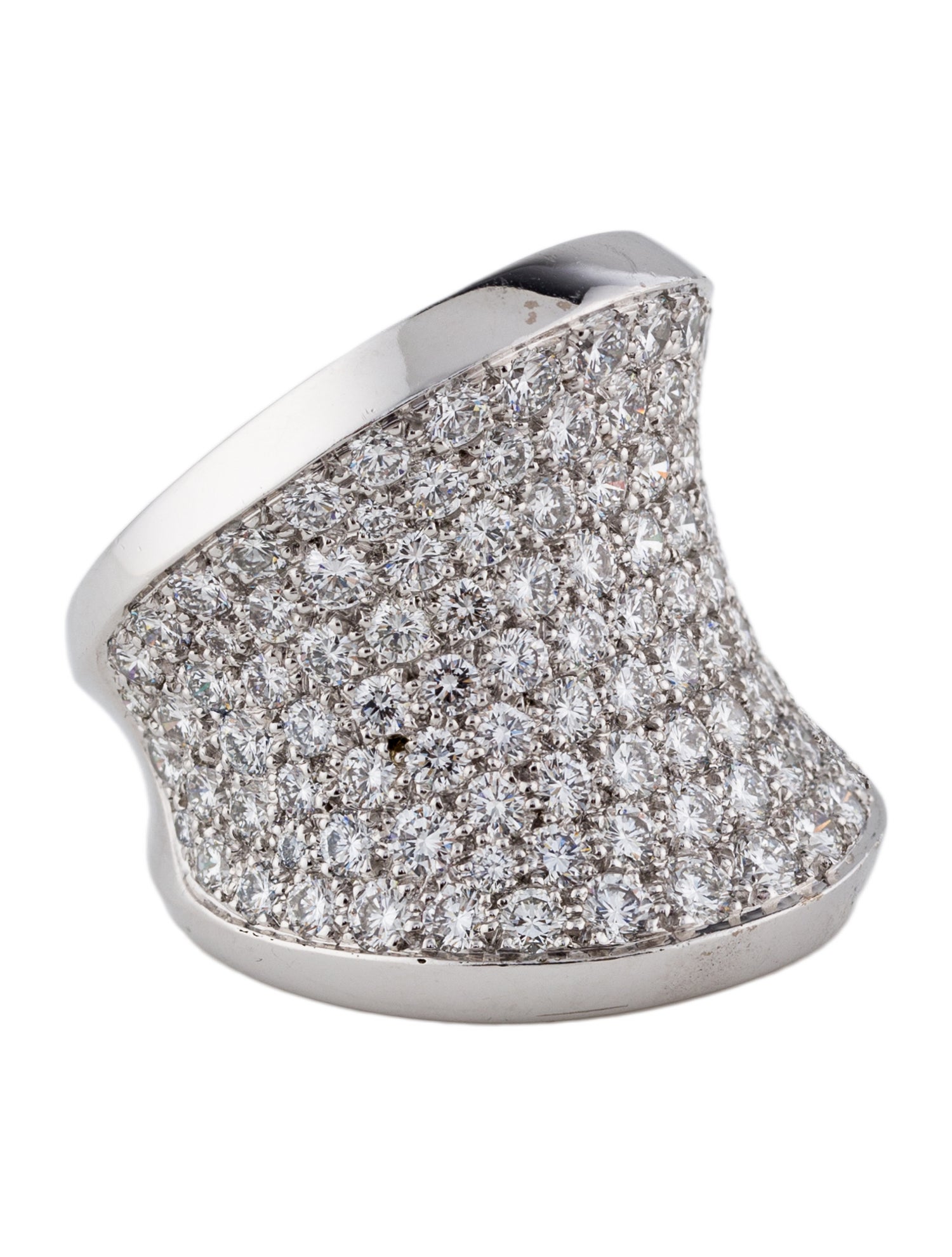 Cartier Diamond Concave Chalice Ring