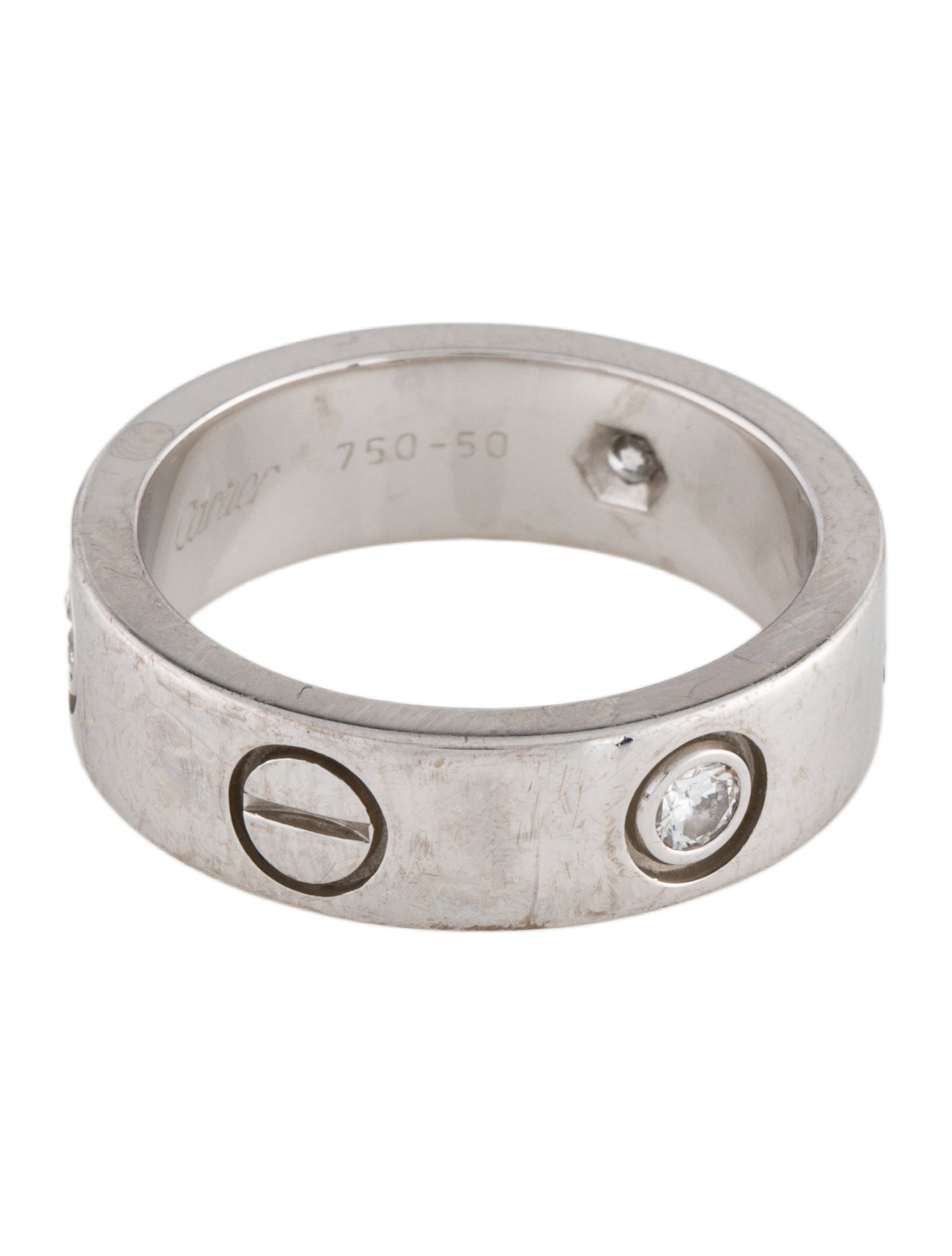 Cartier Vintage 3 Diamond LOVE Ring