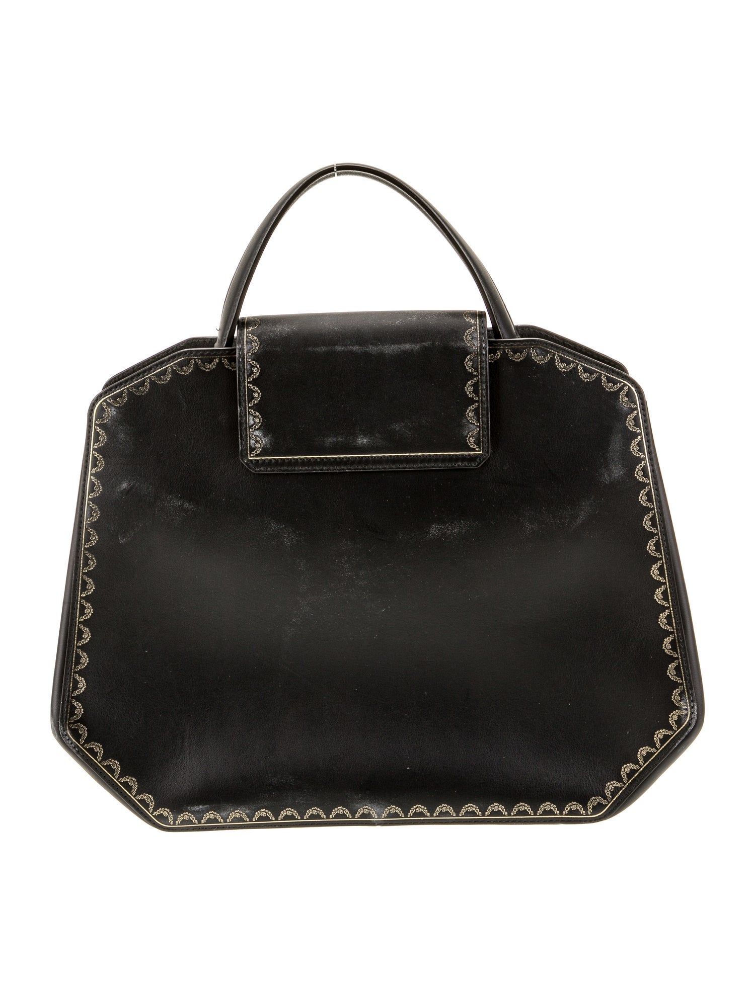 Cartier Leather Top Handle Bag