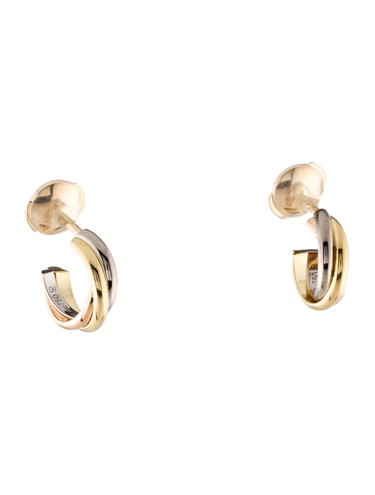 Cartier Trinity Earrings, Mini Model - Hoop, Earrings - CRT121649
