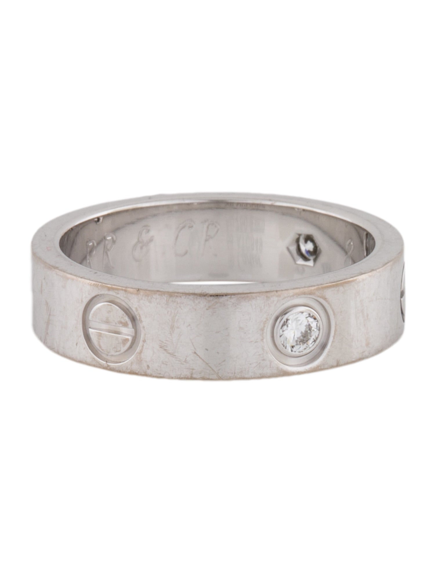Cartier 3 Diamond LOVE Ring