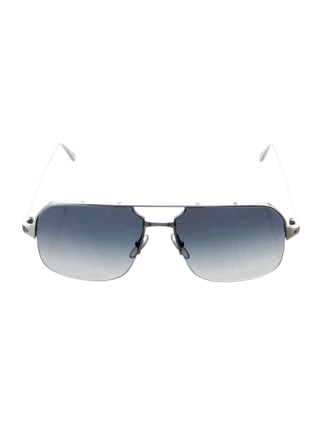 Cartier 'Santos De Cartier' Aviator Sunglasses