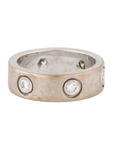 Cartier Band Vintage 6 Diamond Love Ring 47 | 4
