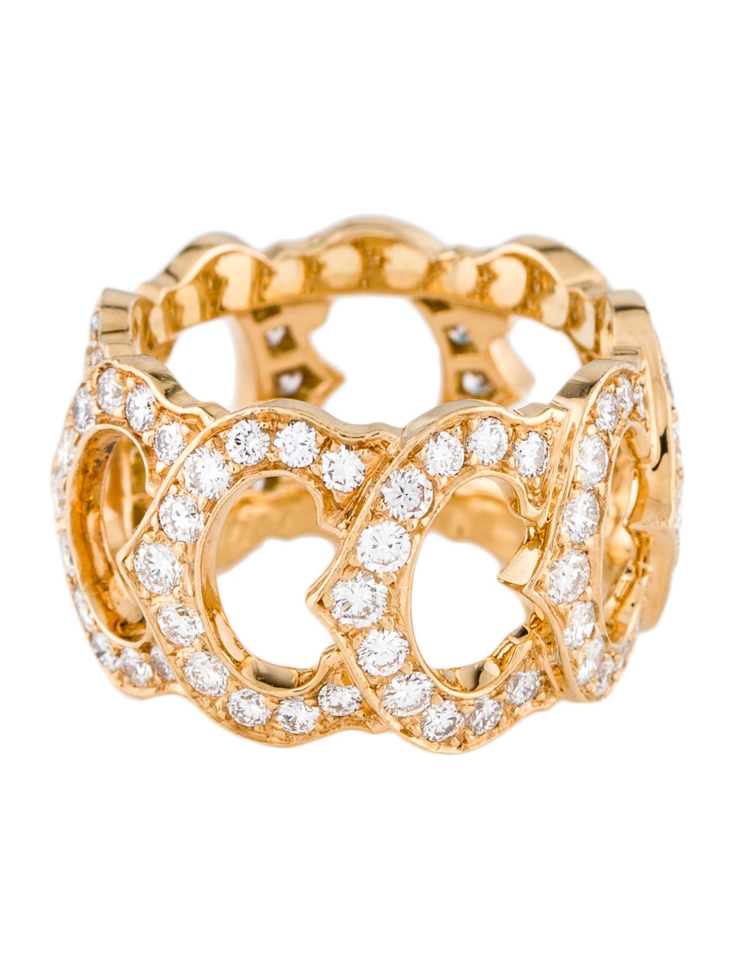 Cartier Vintage Diamond C de Cartier Ring