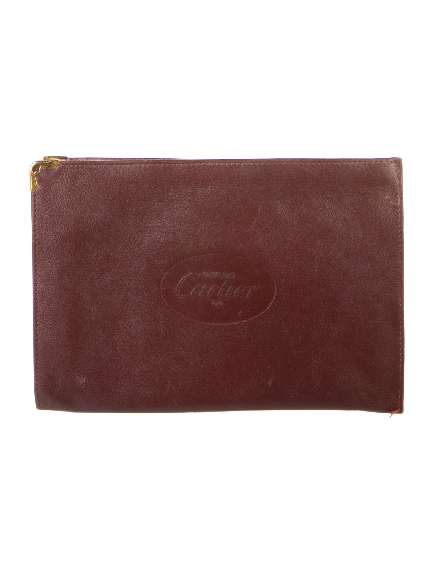 Cartier leather cosmetic bag
