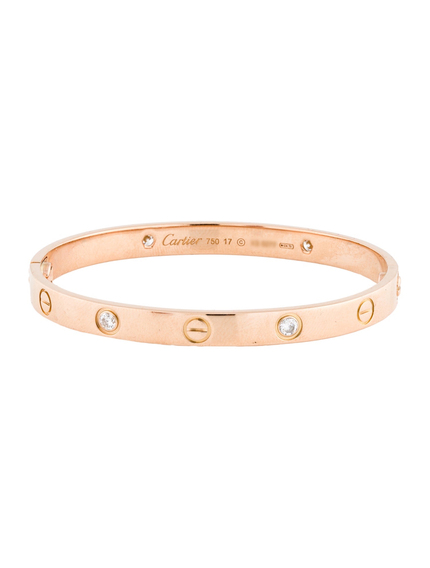 Cartier 4 Diamond LOVE Bracelet, Classic Model