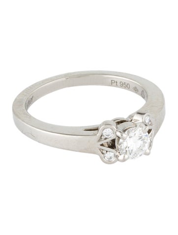Cartier Engagement Ring Platinum Diamond Ballerine 3 | 46