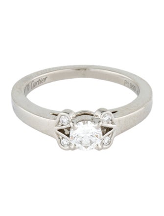 Cartier Platinum Diamond Ballerine Engagement Ring