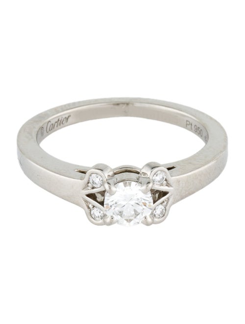 Cartier Platinum Diamond Ballerine Engagement Ring