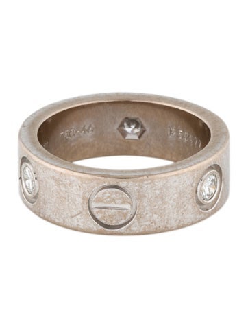 Cartier Band Vintage 3 Diamond Love Ring, Classic Model 3.75 | 46