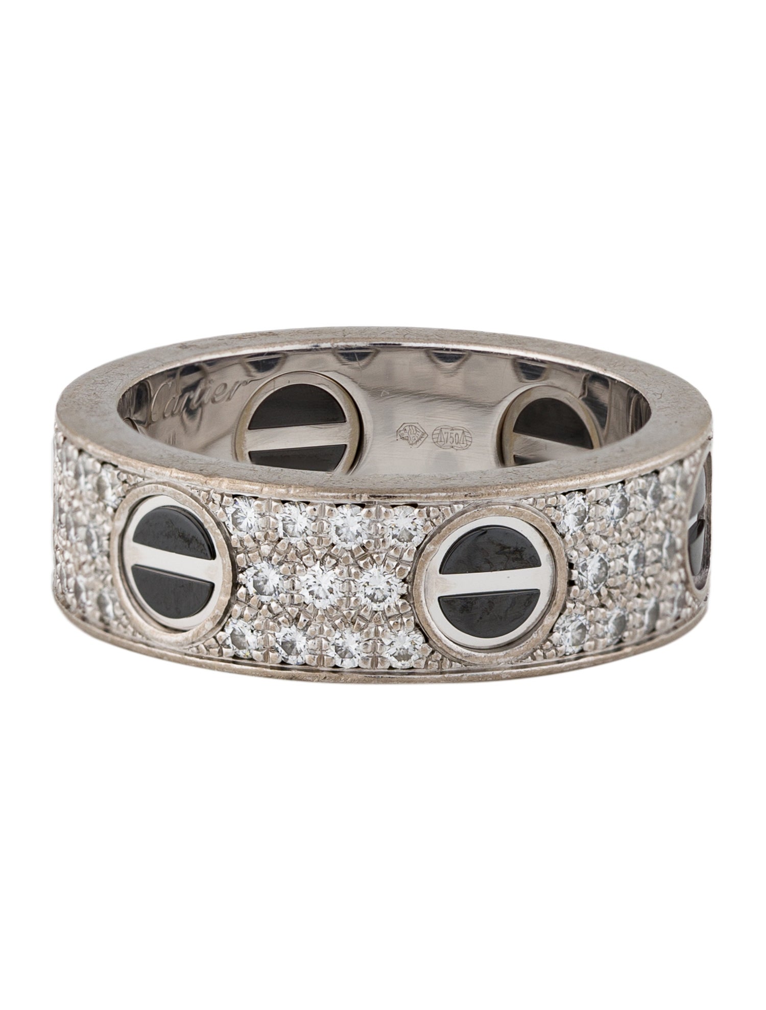 Cartier Ceramic & Diamond LOVE Ring, Classic Model