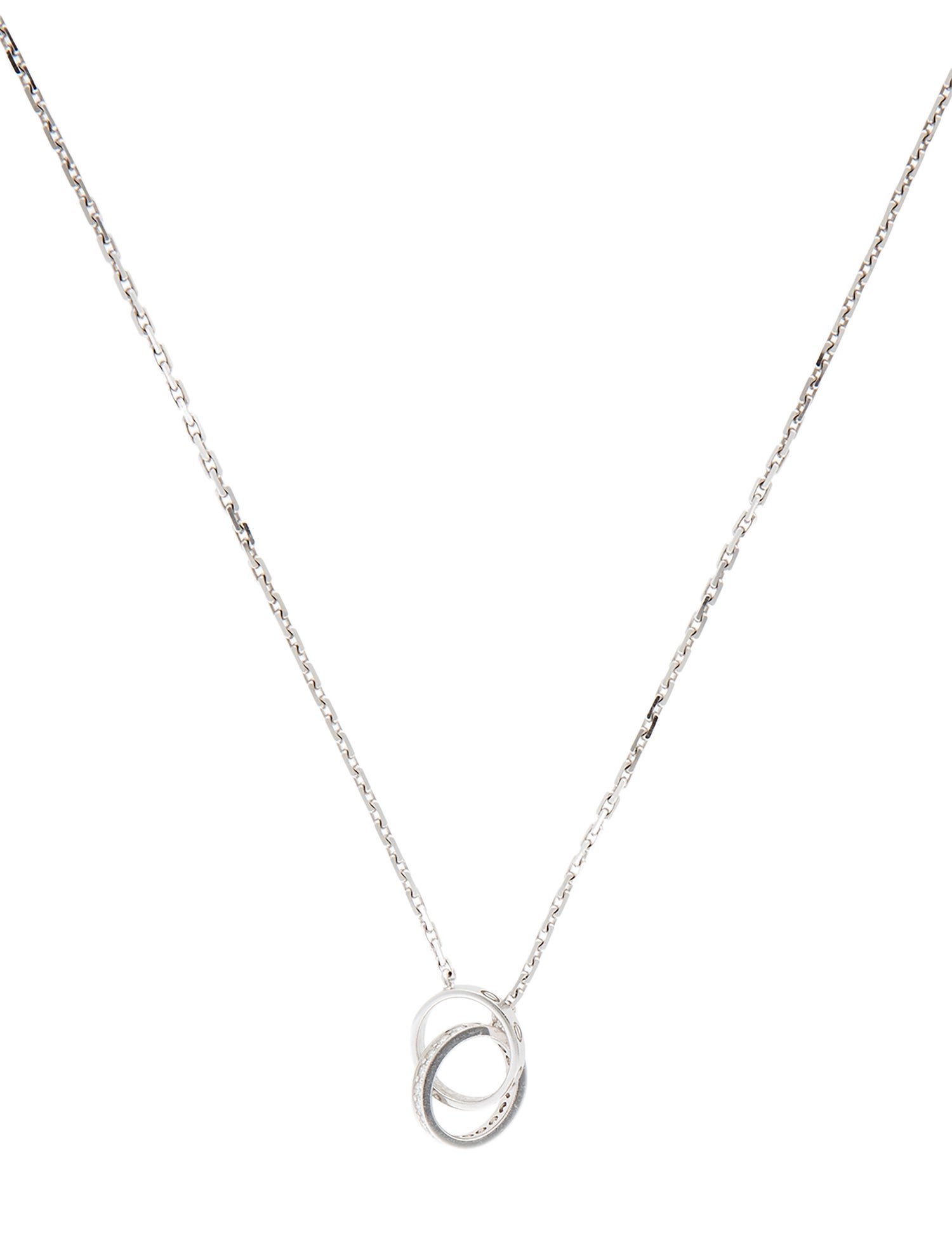 Cartier LOVE Pendant, Half-Paved