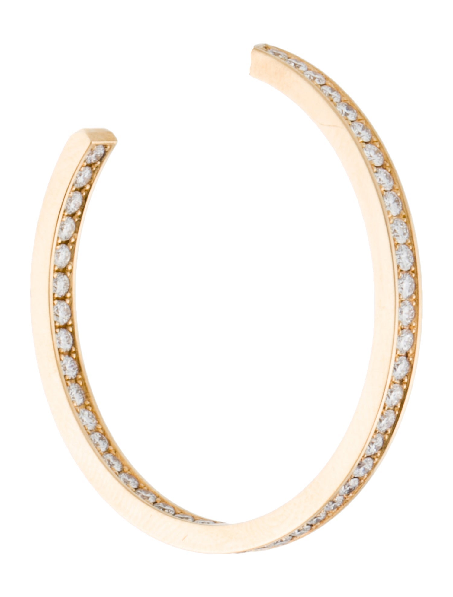 Cartier Diamond Inside-Out Single Hoop Earring