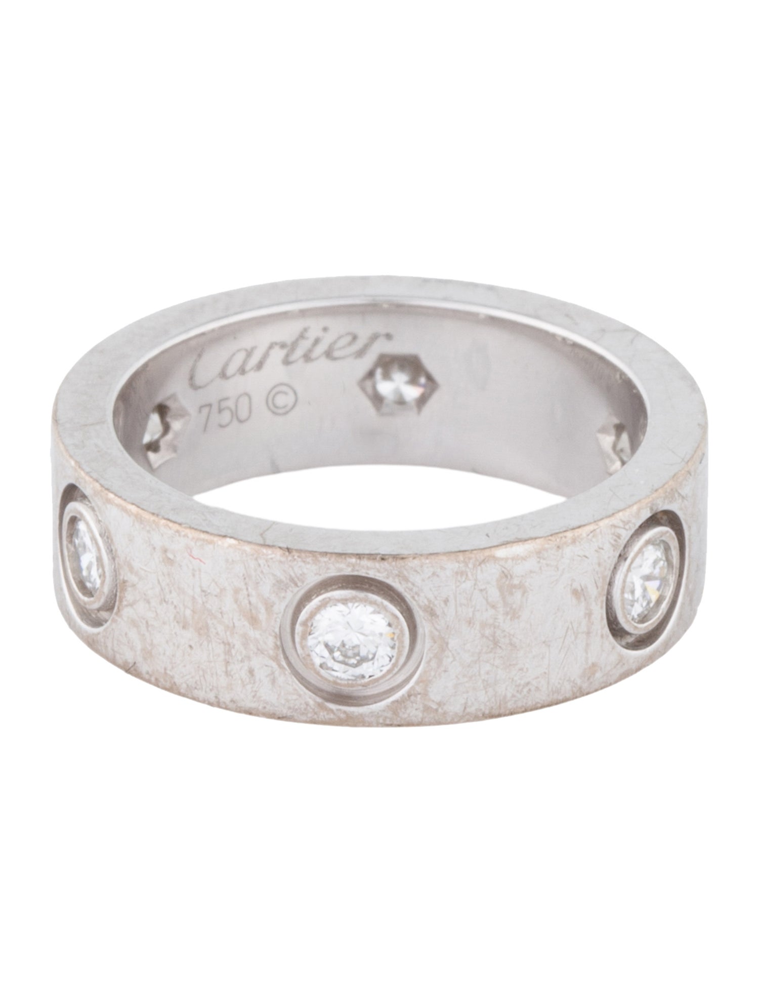 Cartier Vintage LOVE Ring, Classic Model, 6 Diamonds