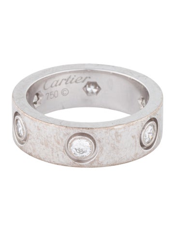 Cartier Band Vintage Love Ring, Classic Model, 6 Diamonds 4.25