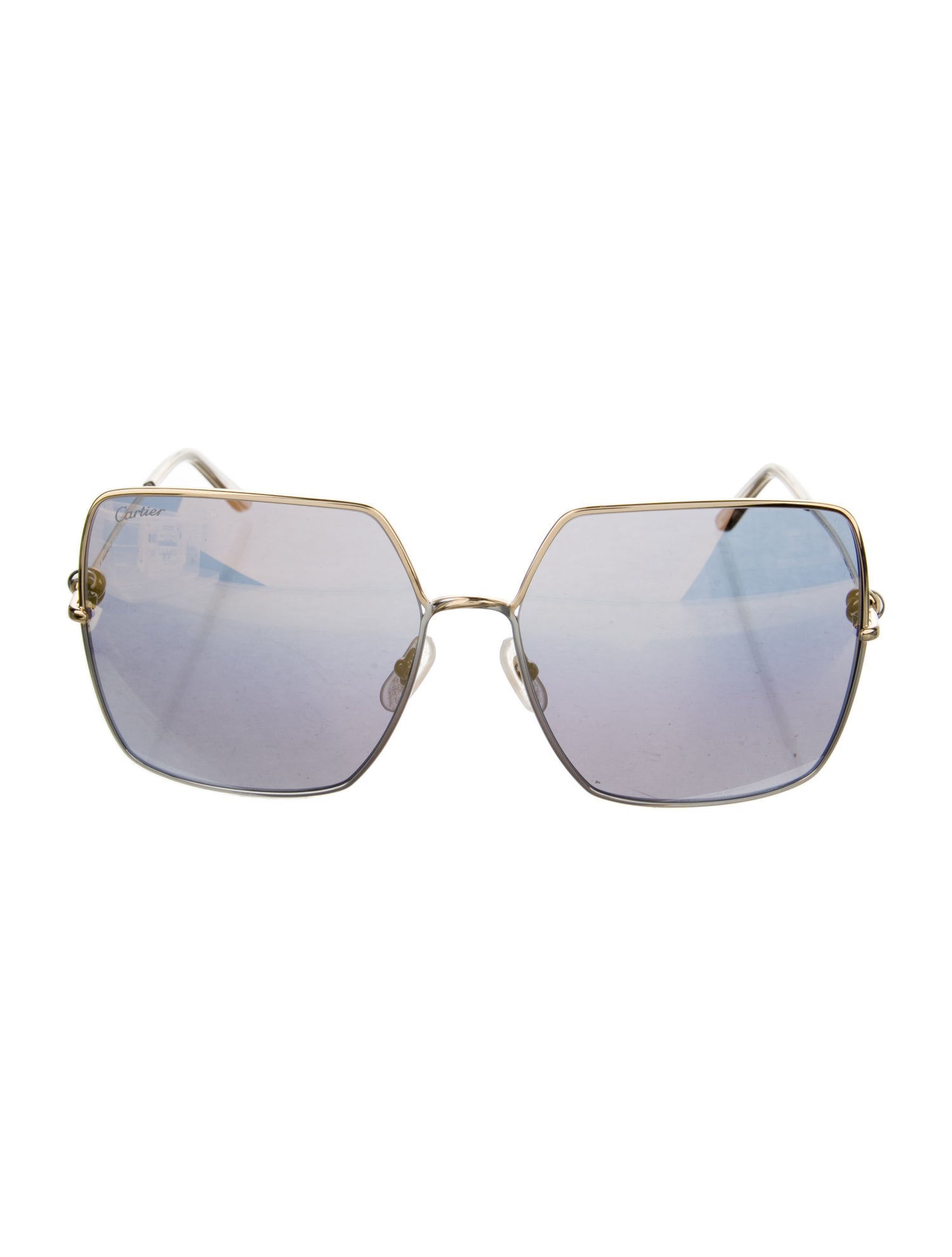 Cartier Oversize Mirrored Sunglasses