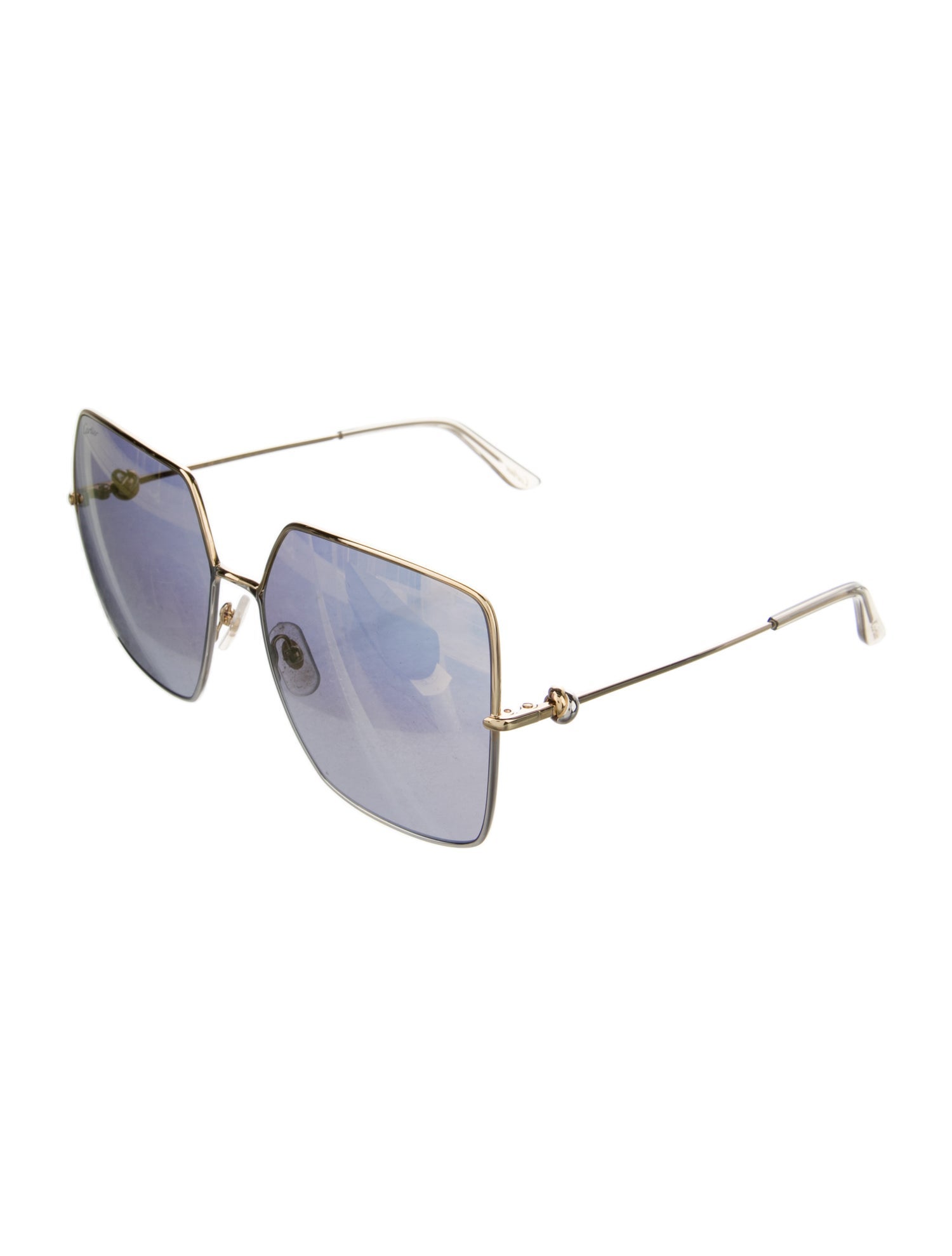 Cartier Oversize Mirrored Sunglasses