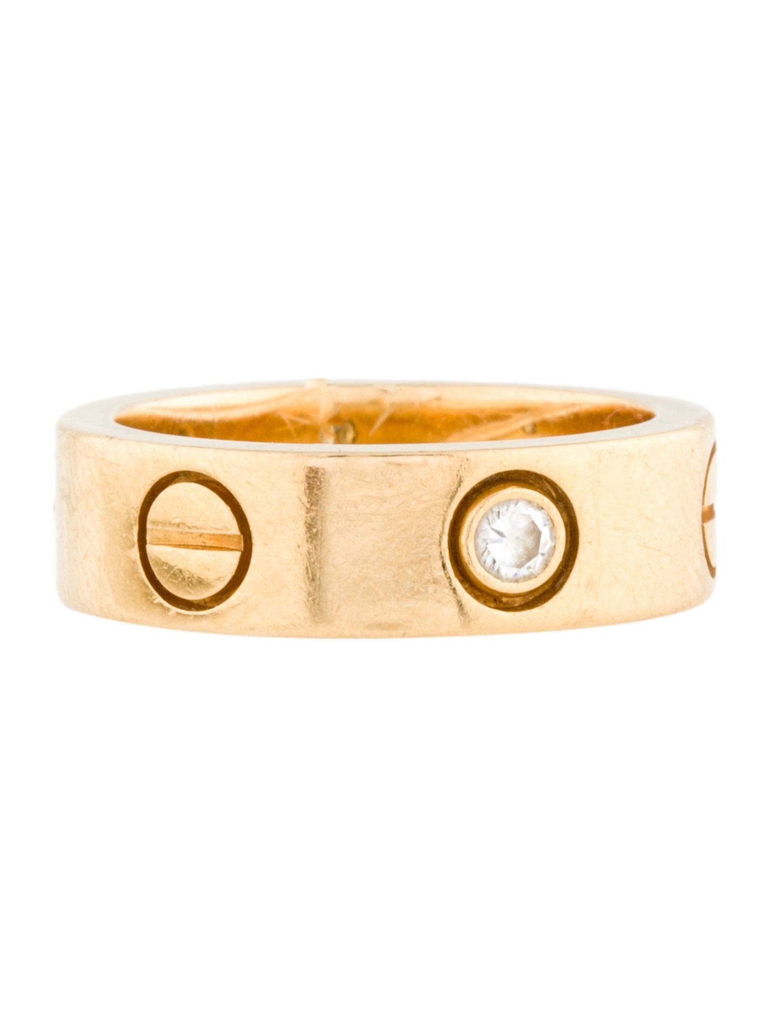 Cartier Vintage LOVE Ring, Classic Model, 3 Diamonds