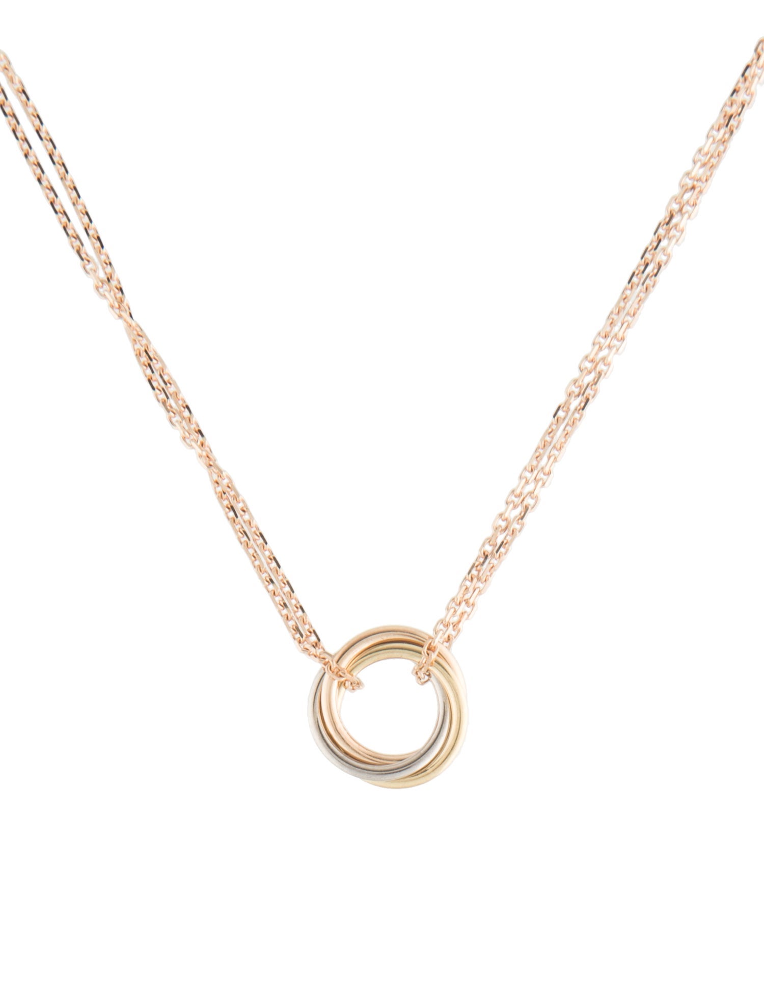 Cartier Trinity Pendant Necklace, Mini Model - 18K Yellow