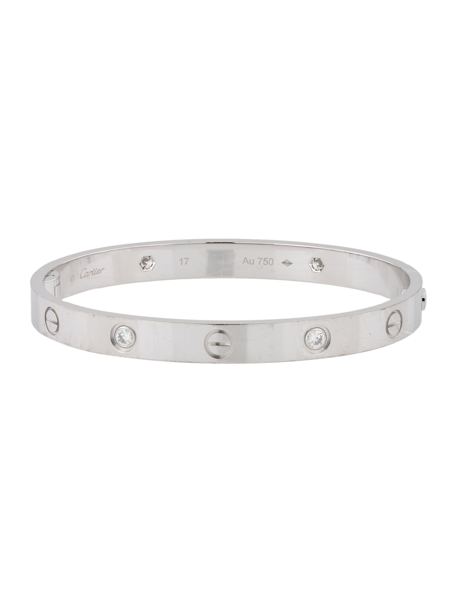 Cartier 4 Diamond LOVE Bracelet, Single-Screw Closure