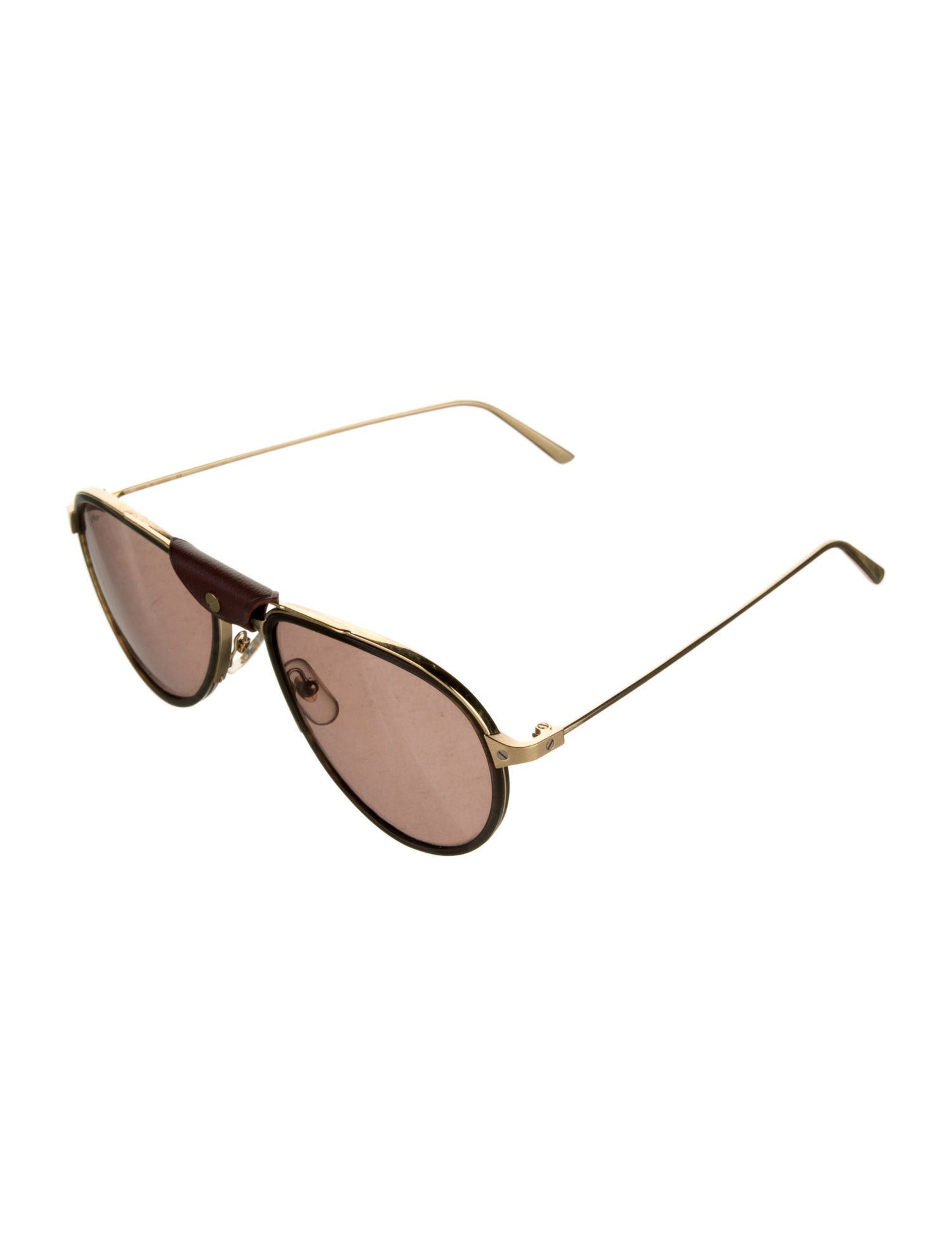 Cartier Santos de Cartier Aviator Sunglasses