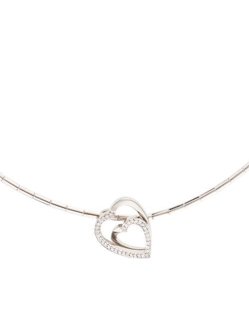 Cartier Nesting Double Heart Diamond Necklace