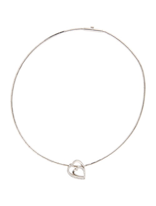 Cartier Nesting Double Heart Diamond Necklace