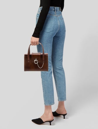 Cartier Patent Leather Top Handle Bag
