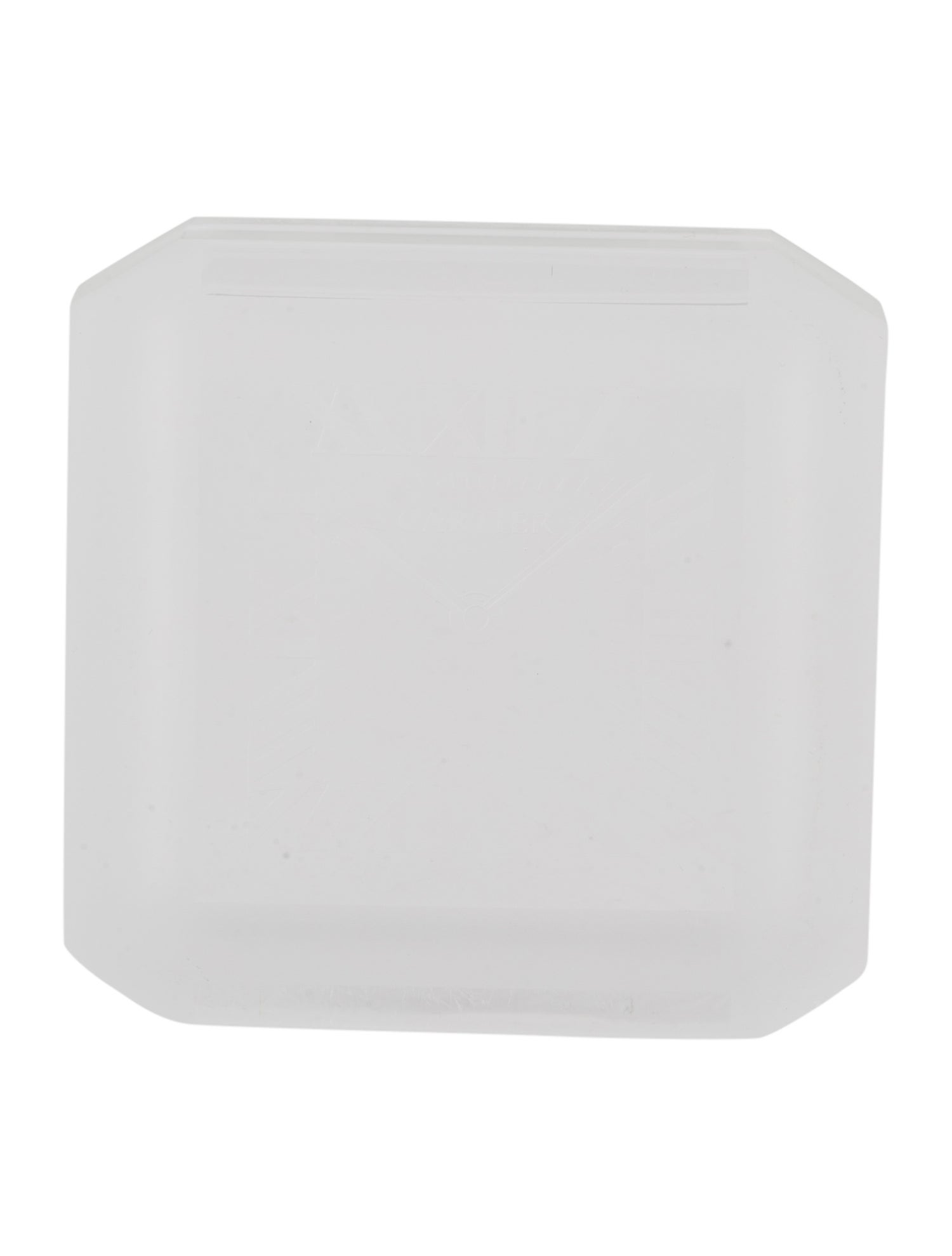 Cartier Semi-Frosted Crystal Paperweight