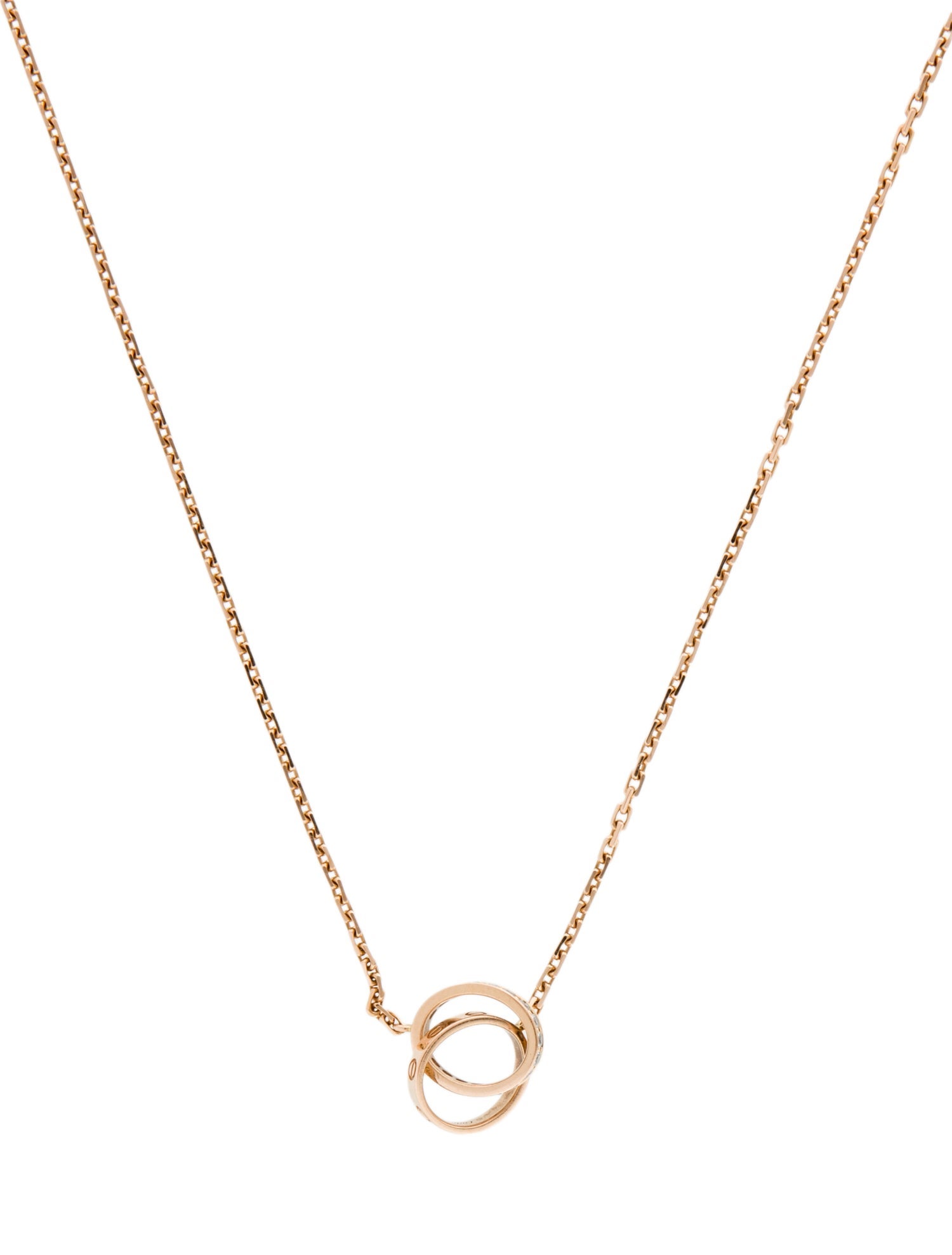Cartier Half-Paved LOVE Pendant Necklace