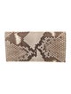 Cartier Python Animal Print Continental Wallet