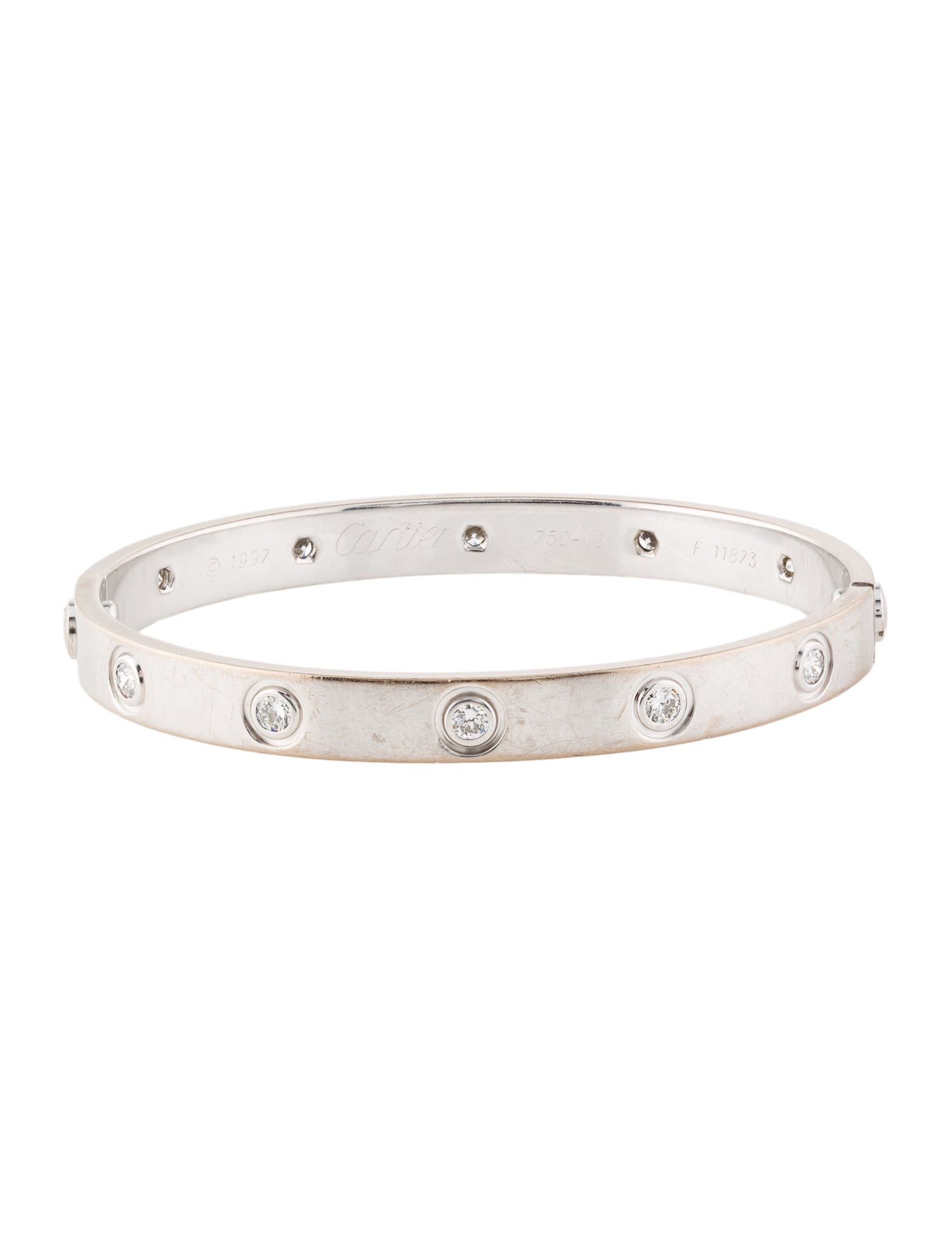 Cartier Vintage 10 Diamond LOVE Bracelet