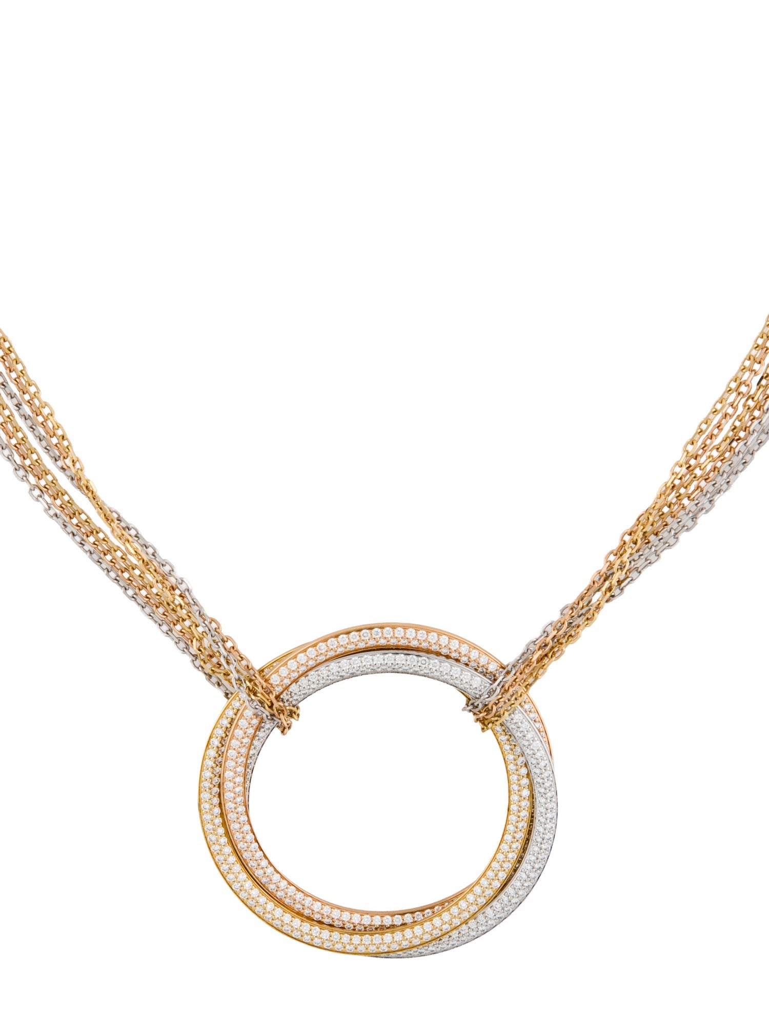 Cartier Diamond Trinity Long Necklace