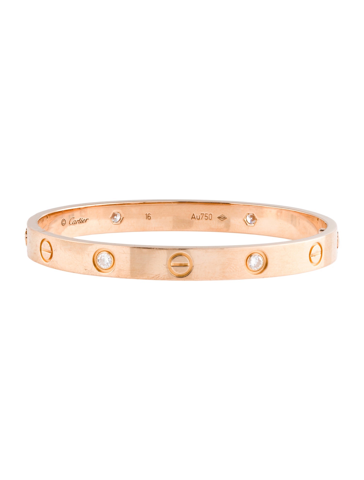 Cartier 4 Diamond LOVE Bracelet, Classic Model