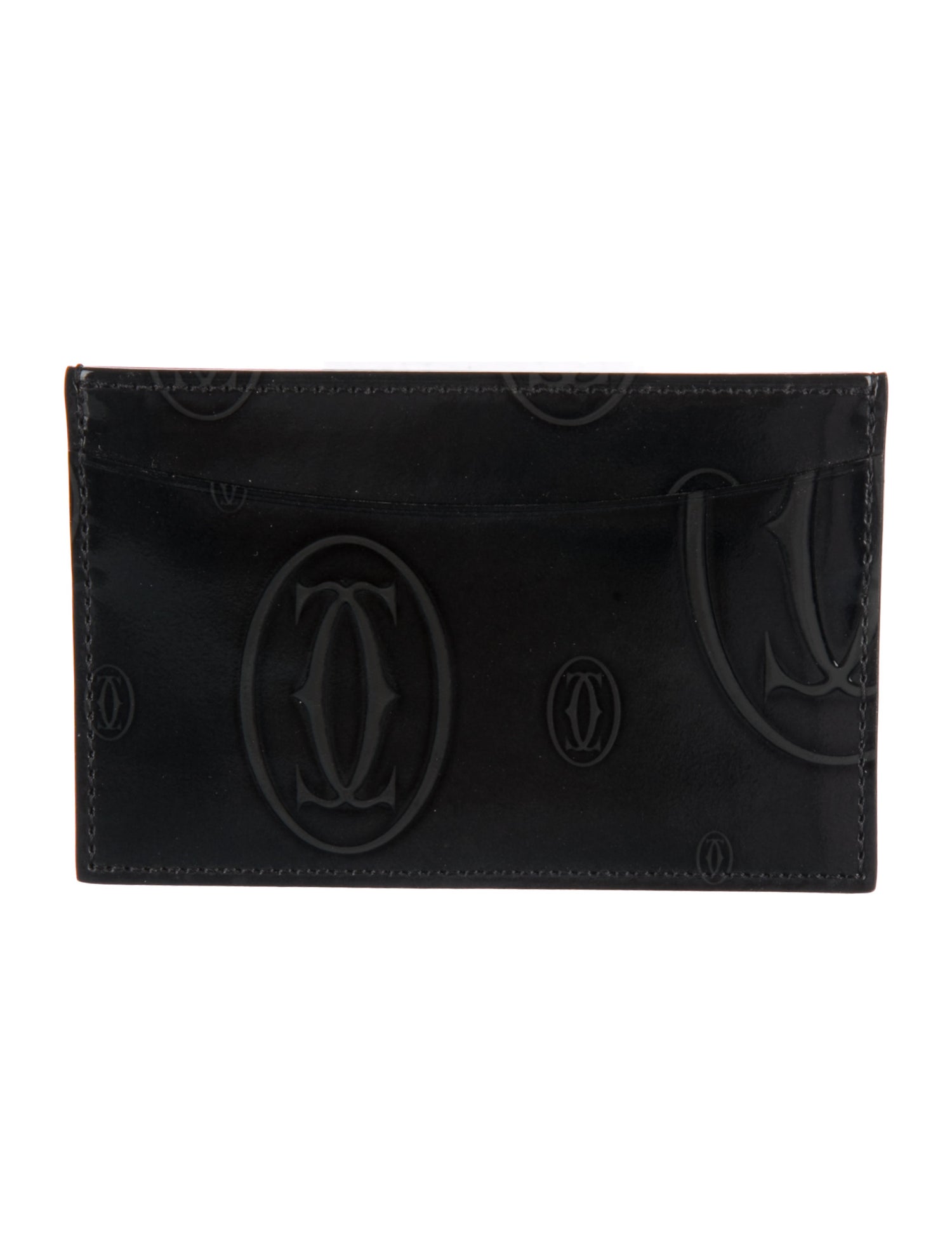 Cartier Patent Leather Printed Card Holder