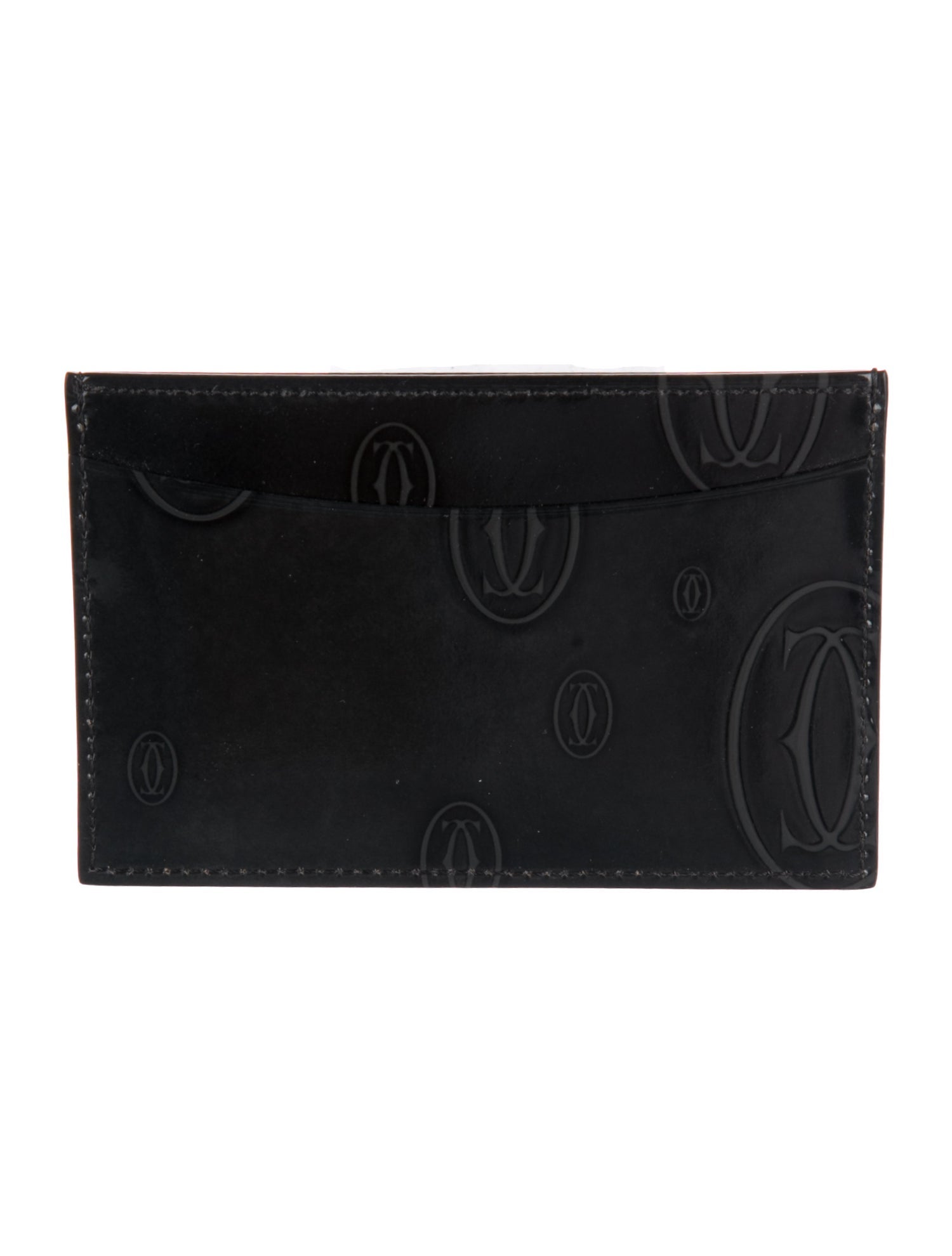 Cartier Patent Leather Printed Card Holder