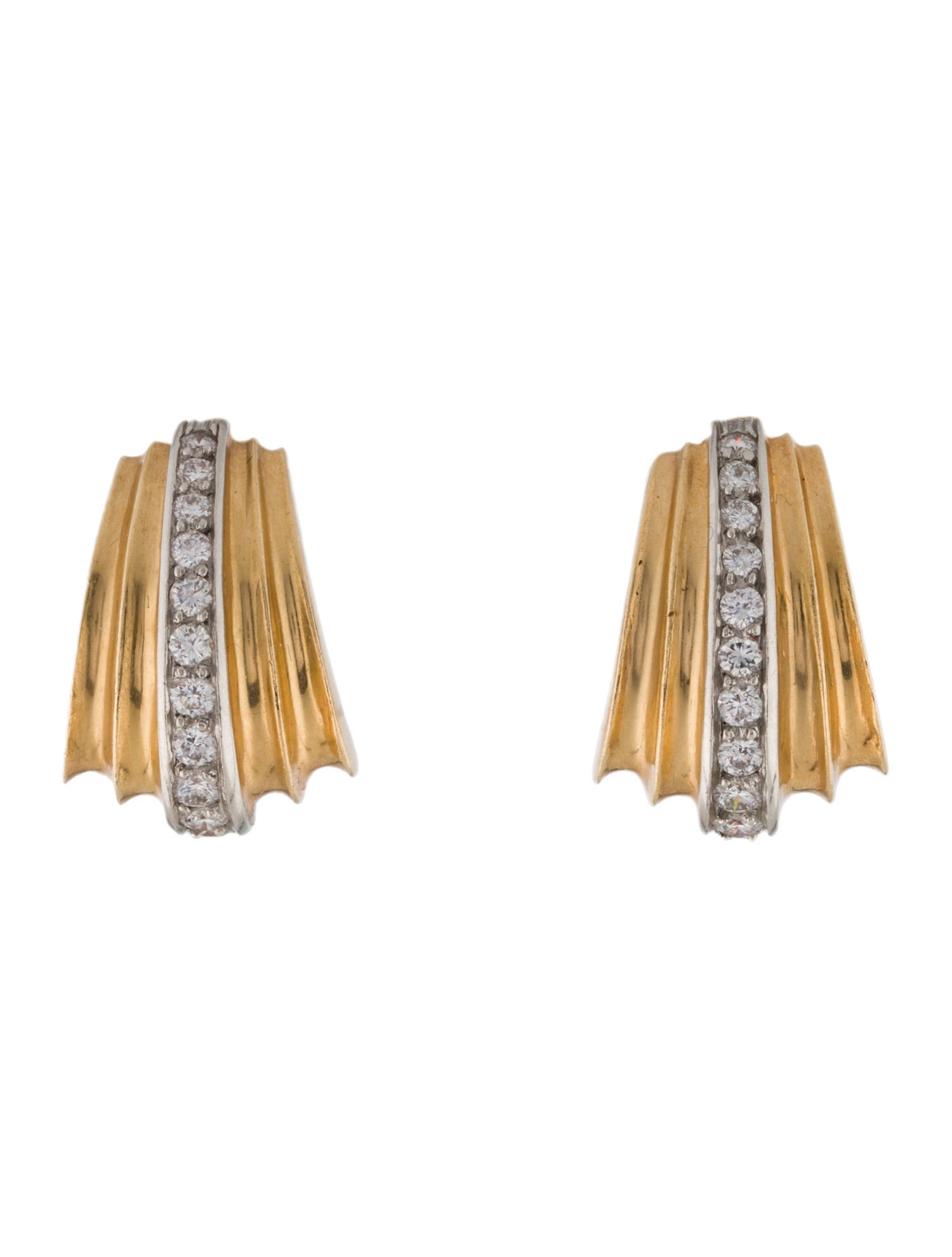 Cartier Vintage Diamond Clip-On Earrings