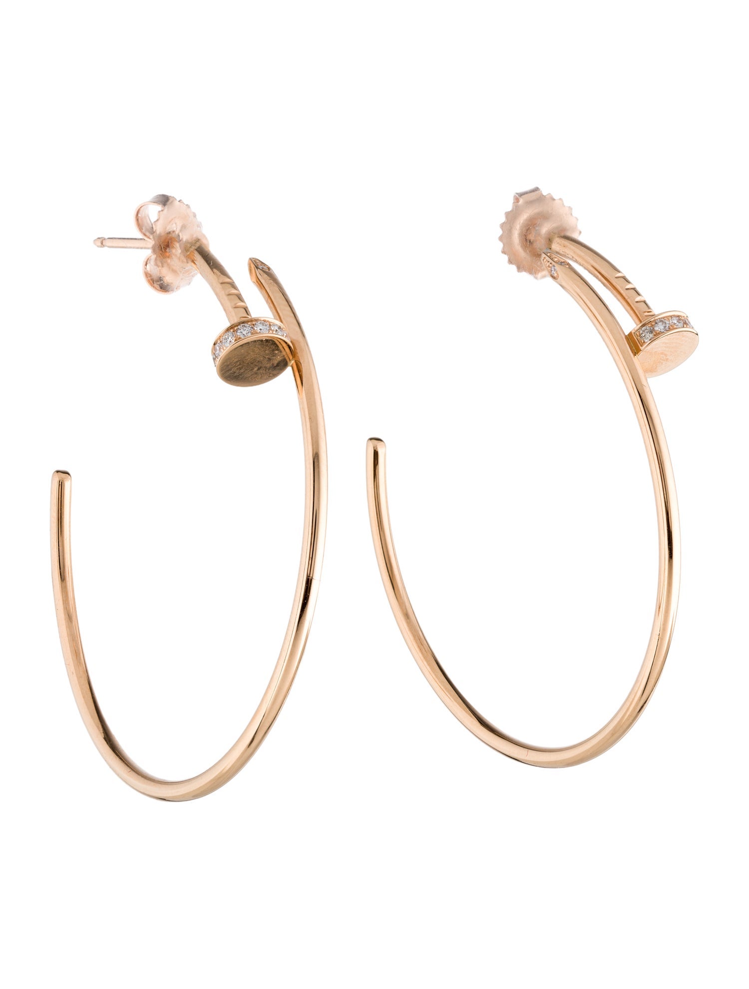 Valentino Rockstud Large Hoop Earrings - Brass Hoop