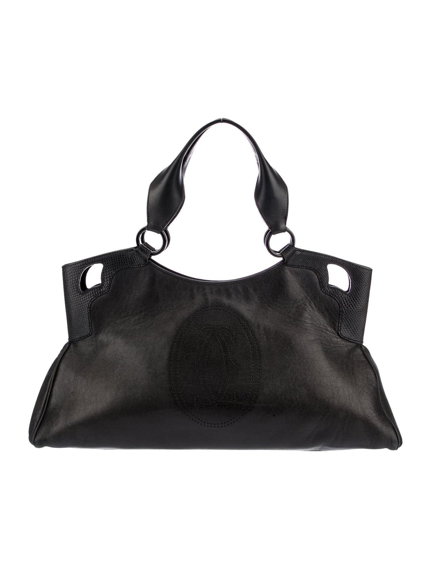 Cartier Leather Top Handle Bag