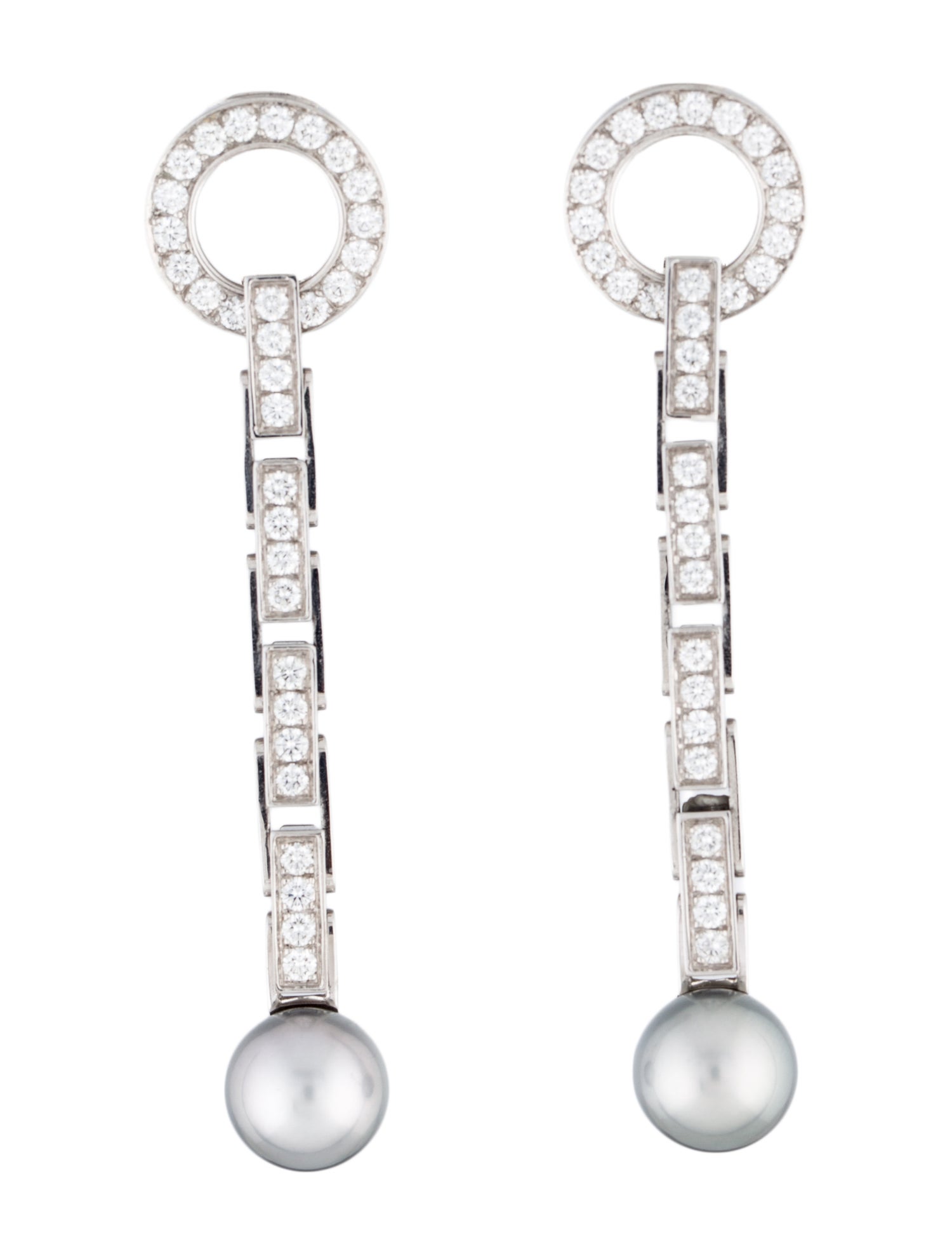 Cartier Pearl Agrafe de Cartier Earrings