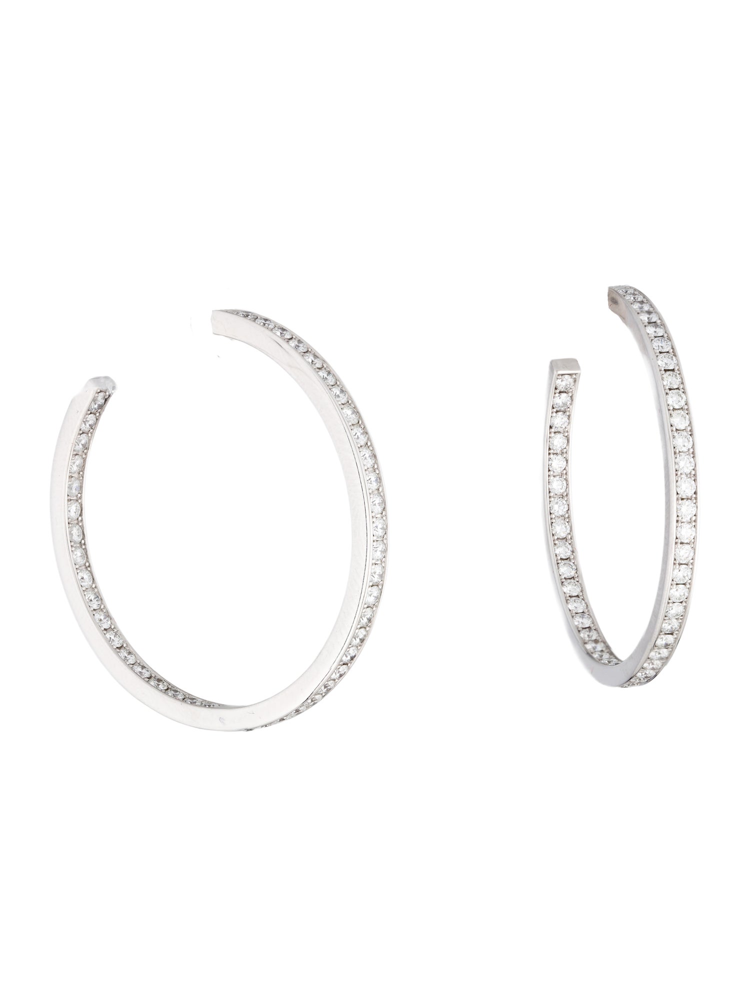 Cartier Diamond Inside-Out Hoop Earrings