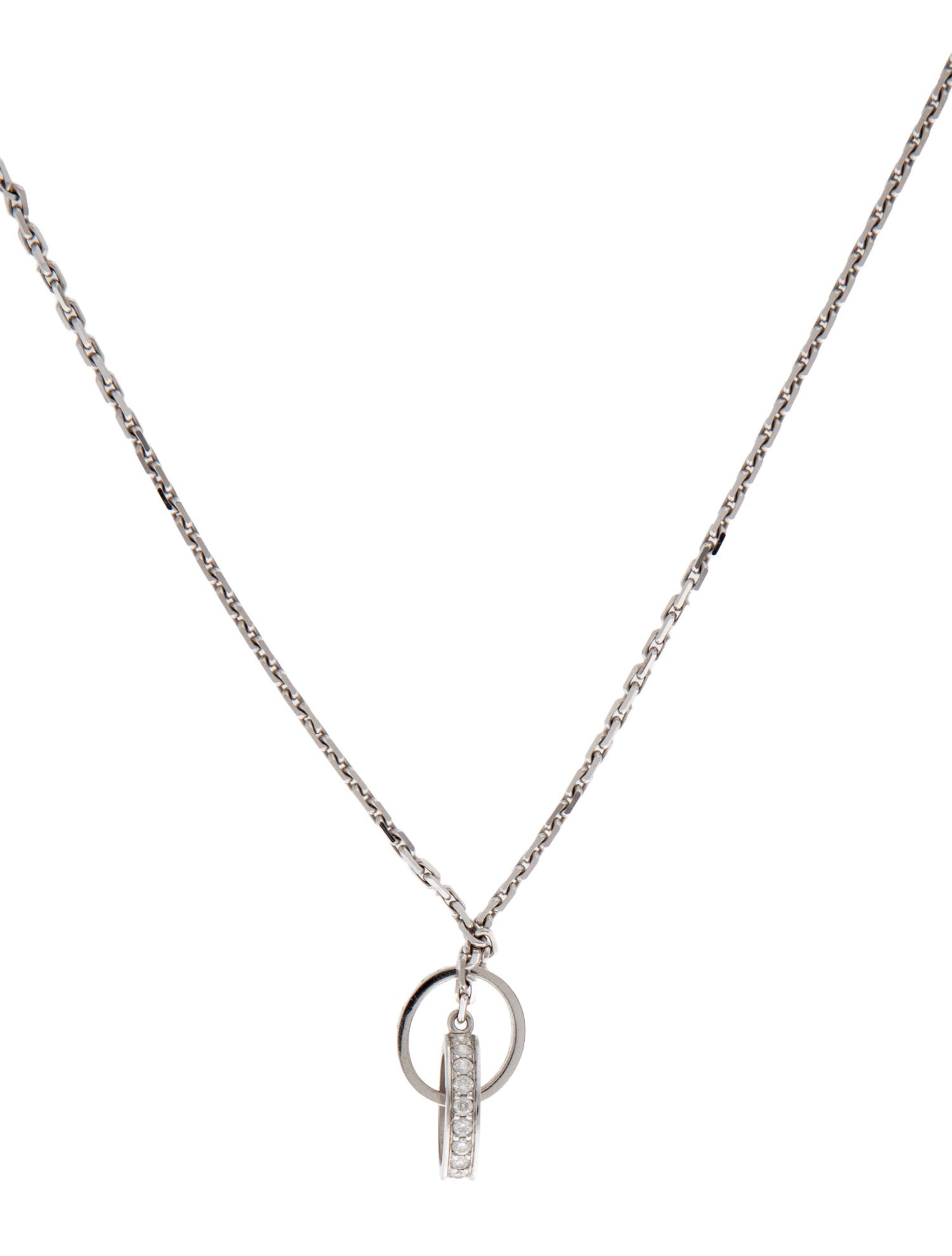 Cartier LOVE Pendant, Half-Paved