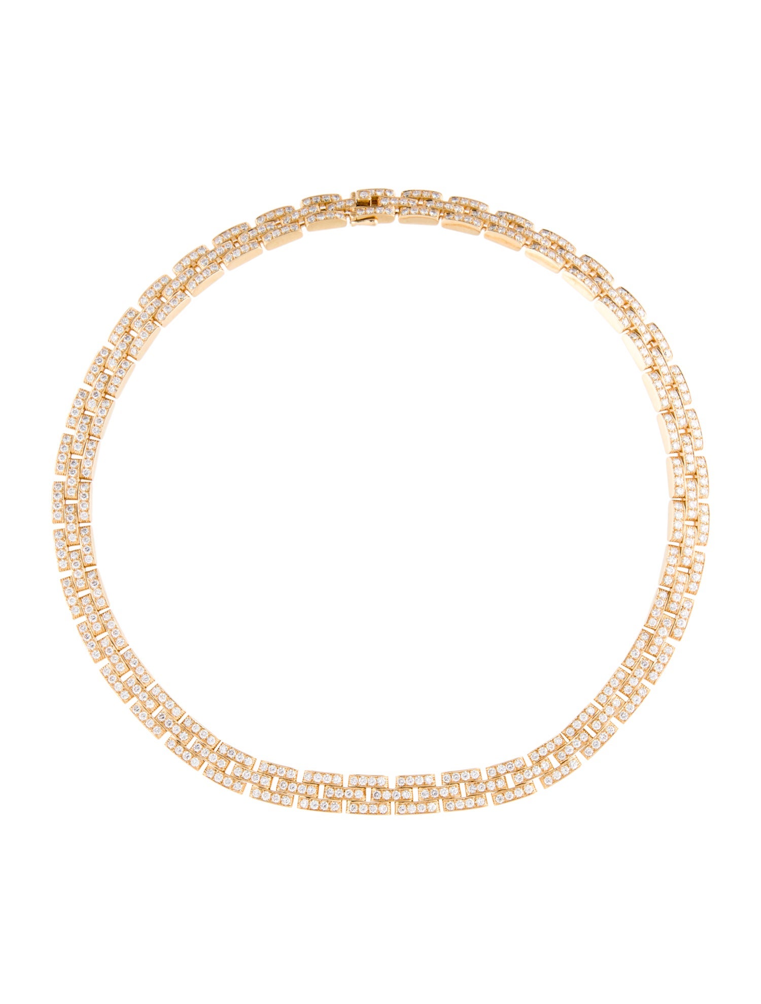 Cartier Diamond Maillon Panthére Collar Necklace