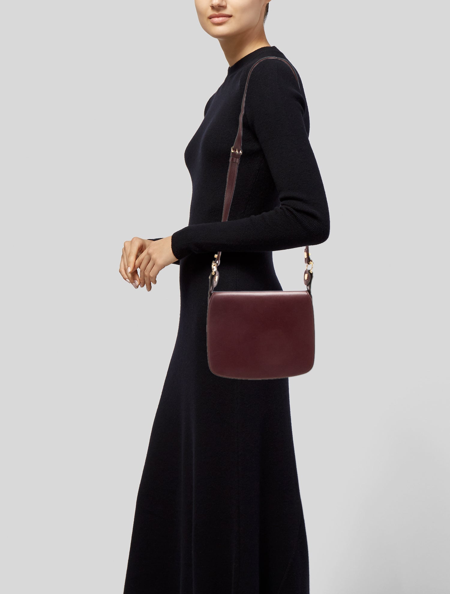 Must de Cartier Leather Crossbody Bag