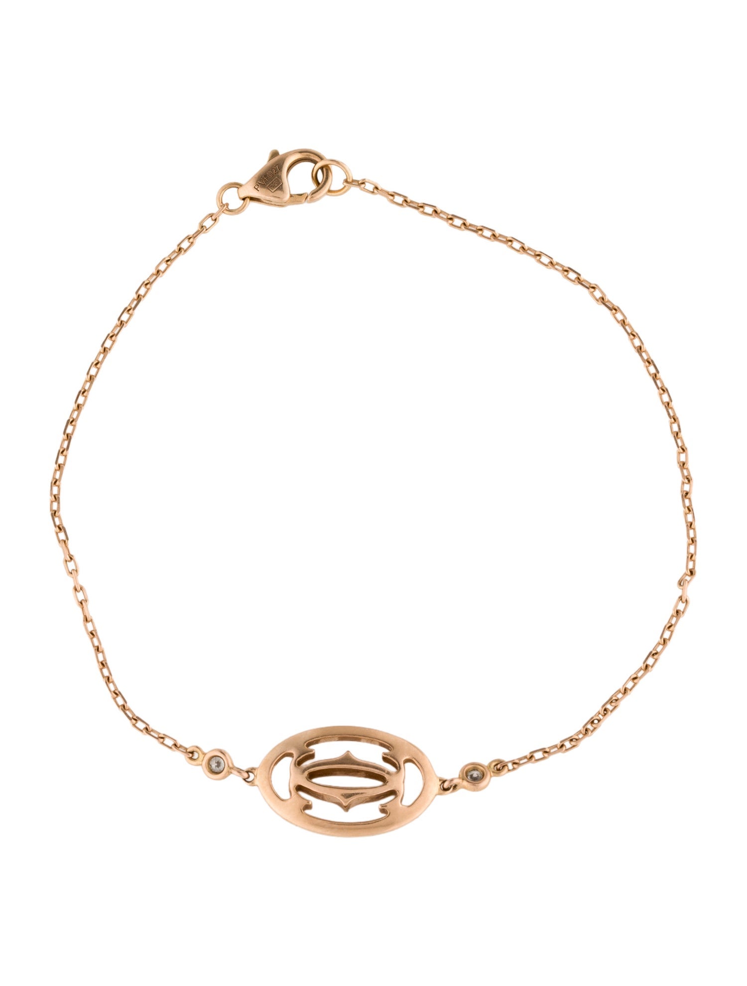 Cartier Logo Bracelet, Diamonds