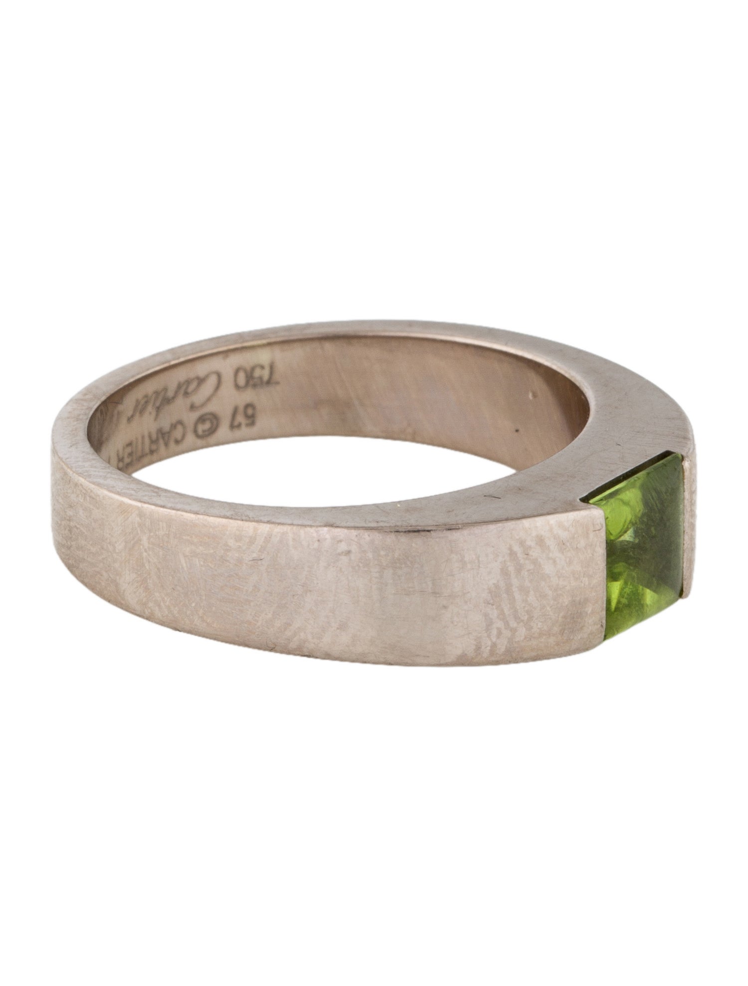 Cartier Vintage Peridot Tank Ring