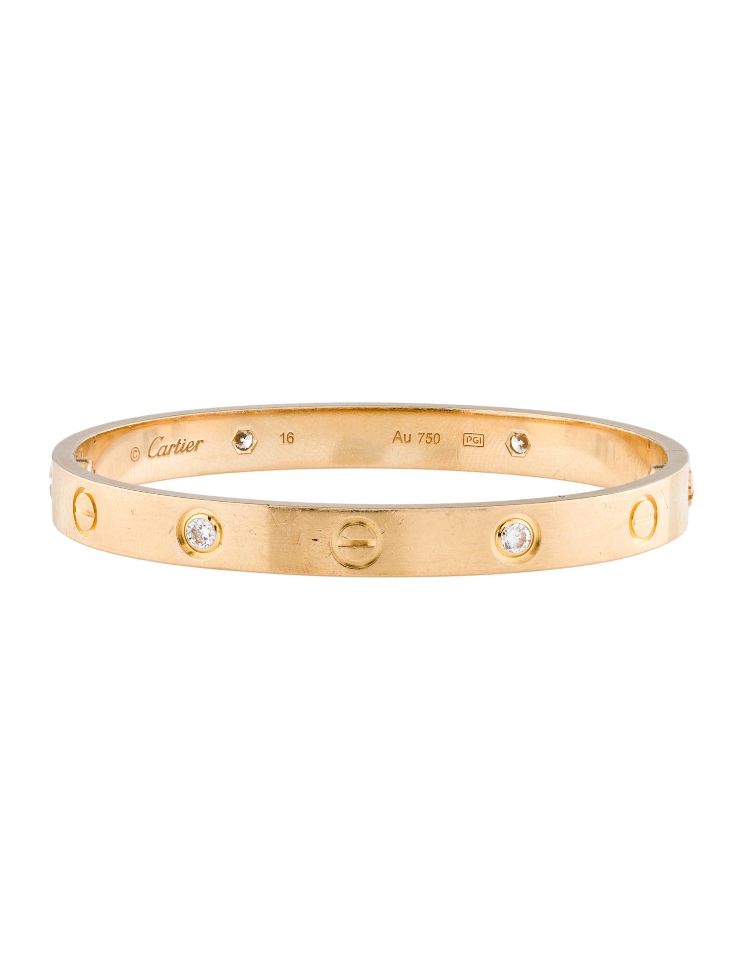 Cartier LOVE Bracelet, 4 Diamond, Classic Model