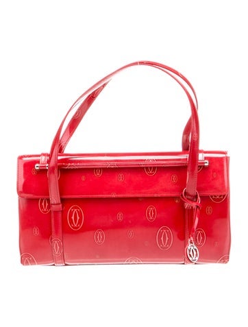Cartier Handle Bags Patent Leather Top Bag