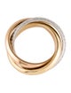 Cartier Trinity Ring, Half Pavéd