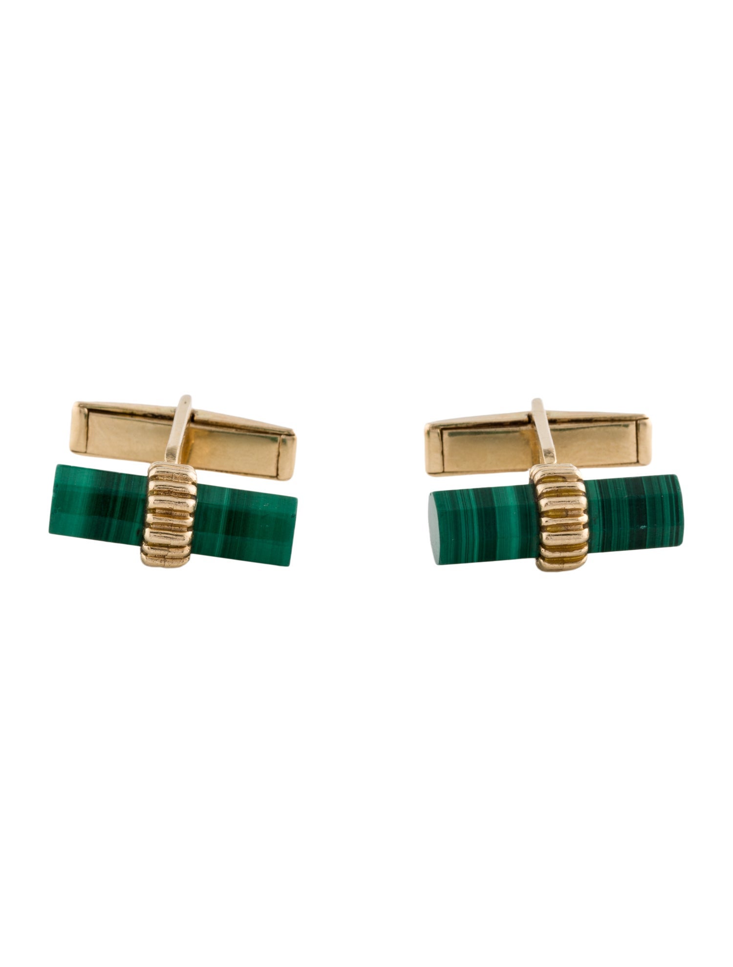 Cartier Vintage Malachite Cufflinks